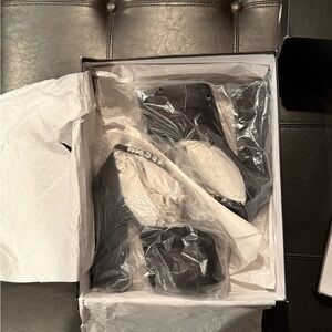 Versace Black and White Platform Shoes